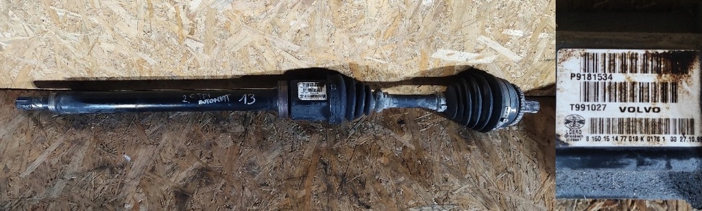 фото №1, Приводной вал длинная volvo s80 p9181534 гарантия