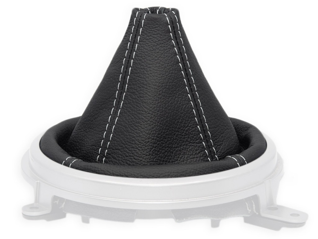 фото №1, Mazda rx-8 2003-2012 чехол переключения передач czarna кожа белый нити