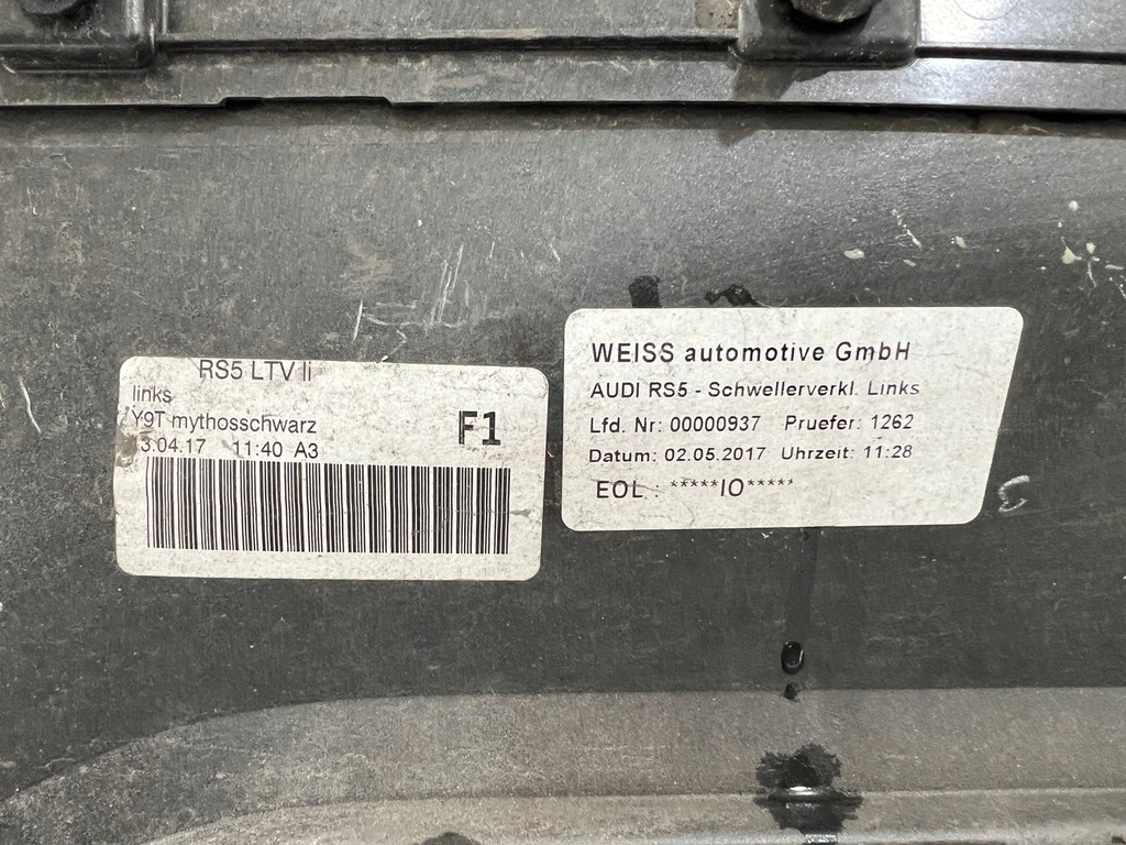 фото №13, Порог левый молдинг порог audi rs5 карбон 8w6 coupe