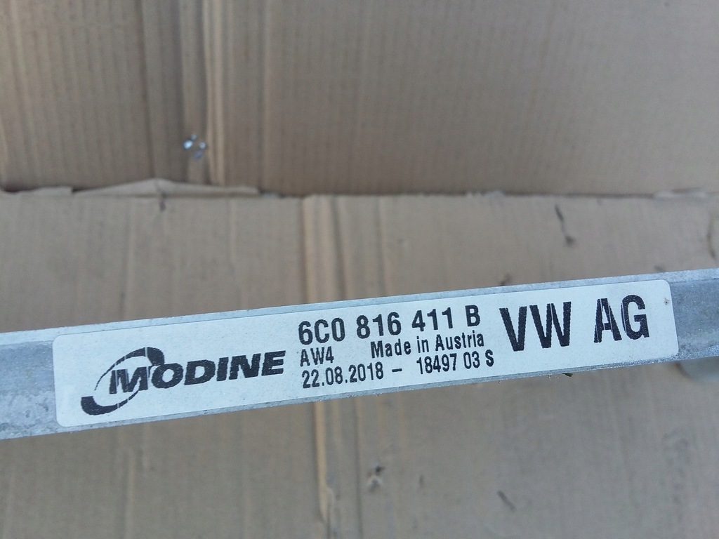 фото №12, Конденсатор кондиціонера skoda seat vw оригінальний номер 6c0816411b