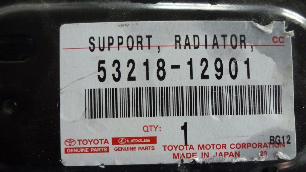 фото №7, Toyota prius pas перед балка радиатор 53218-12901