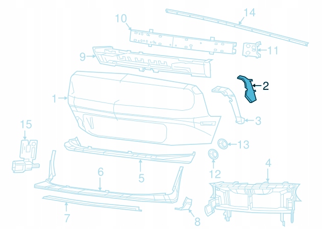 фото №10, Dodge challenger 2015-2023 направляющая кронштейн бампер перед левый 68375014aa