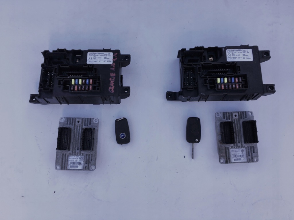 фото №1, Fiat grande punto 1.2 1.4 8v бортовой компьютер ключ bsi