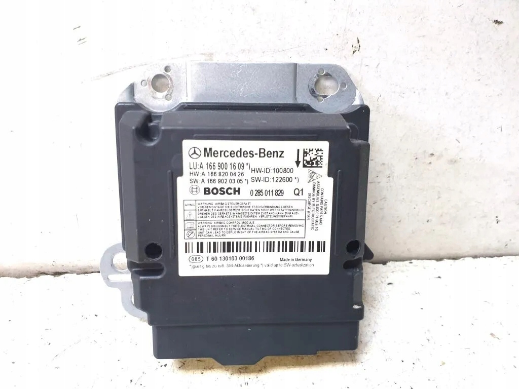 фото №1, Модуль подушка безпеки mercedes-benz gl x166 a1669001609 2015