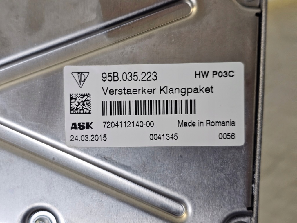 фото №4, Усилитель радио 95b035223 porsche macan