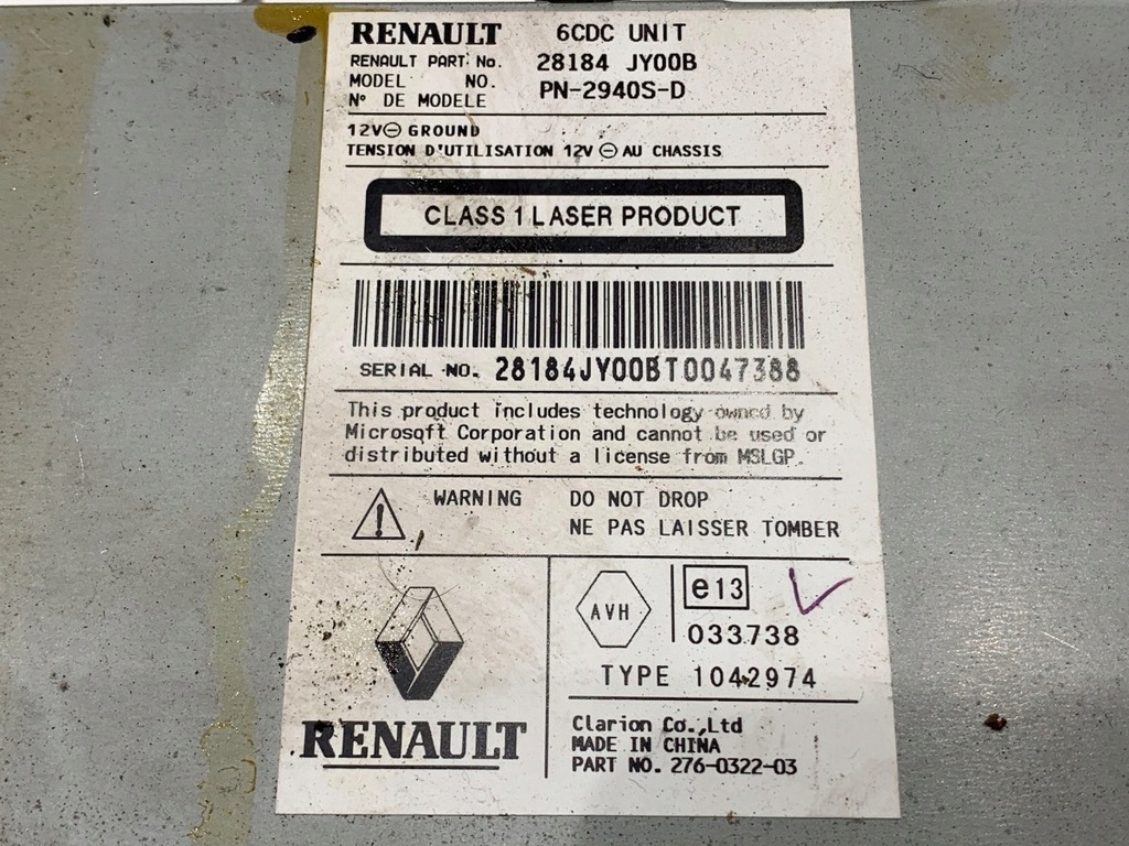 фото №5, Радио renault koleos i 28184jy00b проигрыватель мультимедиа, стерео