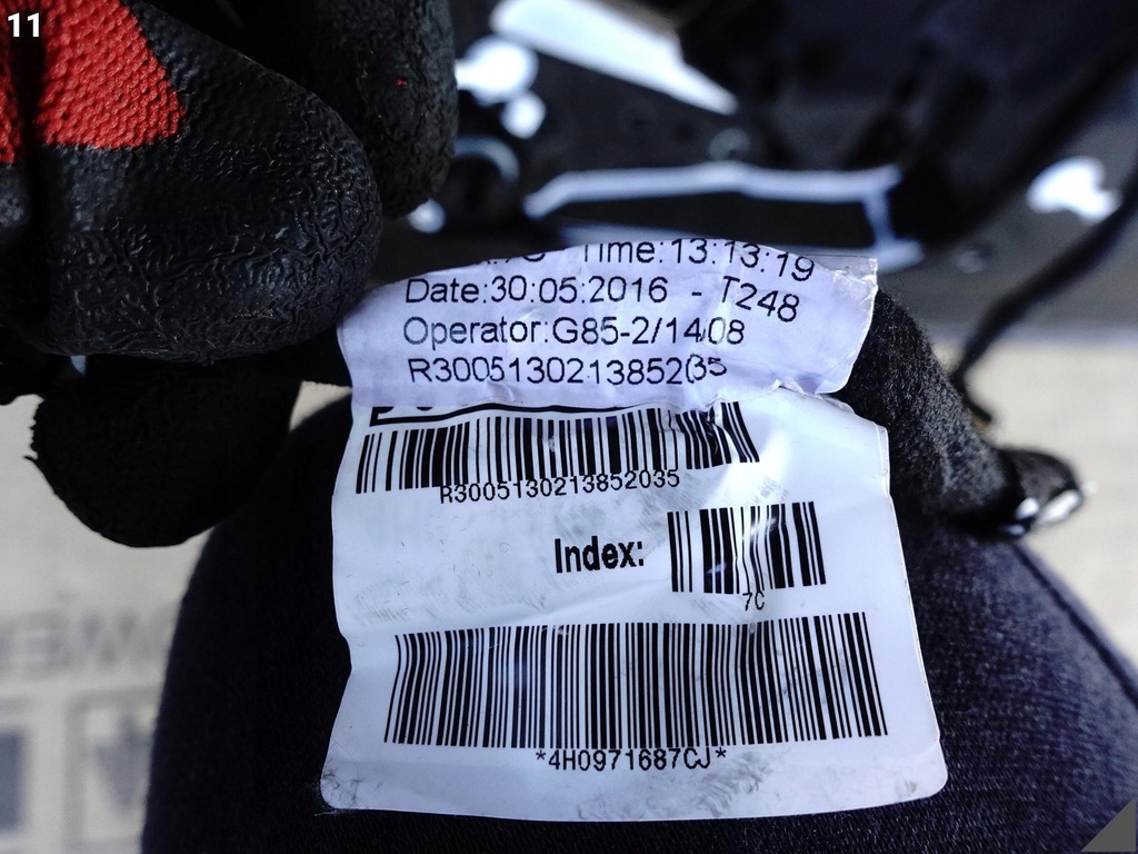 фото №12, Audi s8 a8 d4 4h0 lift 09-17 двері ліва задня скло джгут демонтаж колір y9t