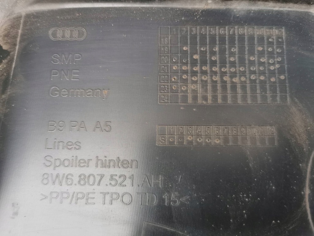 фото №15, Audi a5 s5 8w6 lift 19- бампер задній 4xpdc задня 8w6807521ah