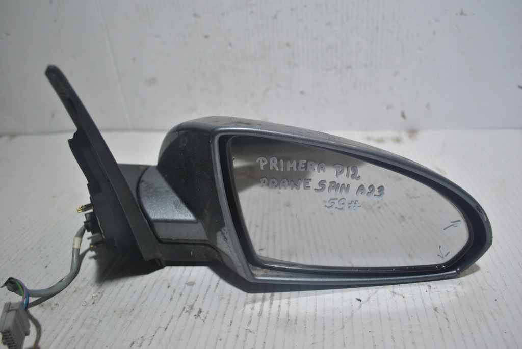 фото №1, Дзеркало зовнішнє праве 5 pin nissan primera p12 96301au419