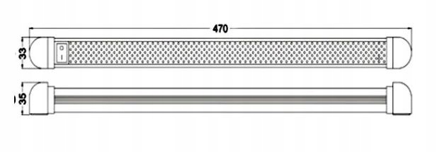 фото №3, Лампа led кузов кабина с выключатель усиленная