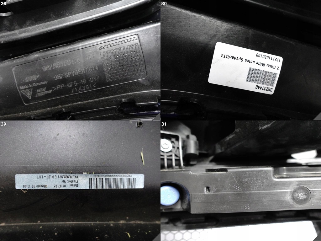 фото №11, Porsche 718 982 cayman boxster spyder gt4 rs gt4rs бампер kompletny перед