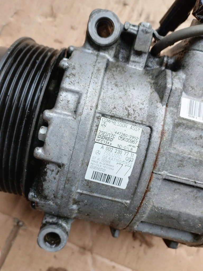 фото №5, Mercedes w221 насос кондиционера компрессор 3.0