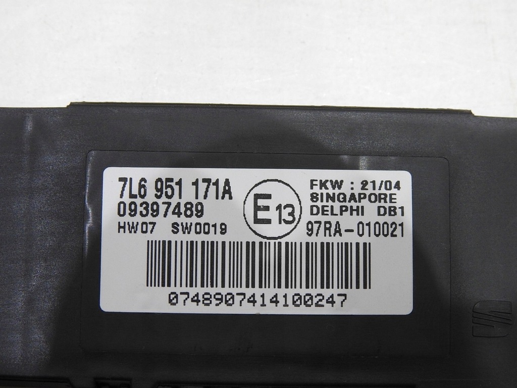 фото №7, Модуль блок керування сигналізація vw touareg i 7l6951171a