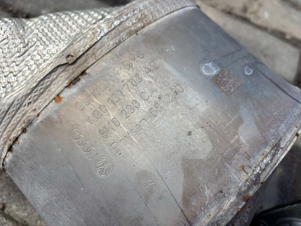 фото №5, Audi a5 8w выхлоп гаситель 2.0 tdi quattro 4g0131703ae