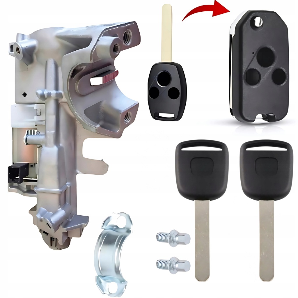 фото №1, Замок зажигания вставка замка зажигания вкладка замка дверь левая комплект honda jazz iii