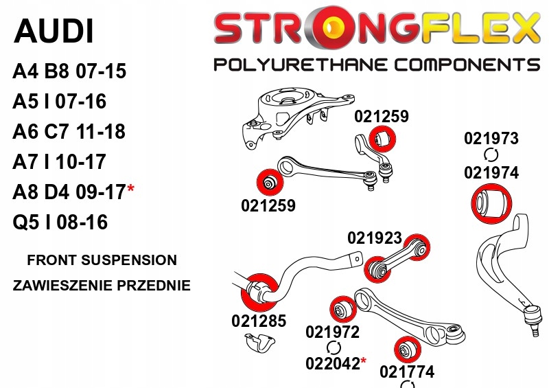 фото №2, 022042a - втулка рычага передний нижний - внутренняя sport strongflex
