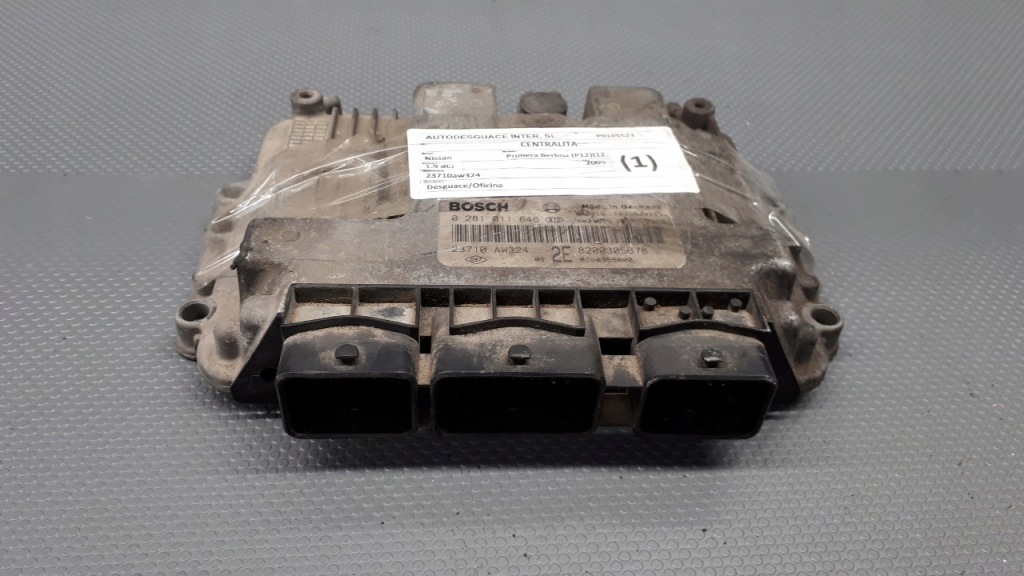 фото №1, 23710aw324 бортовой компьютер двигателя nissan primera p11 1.9dci