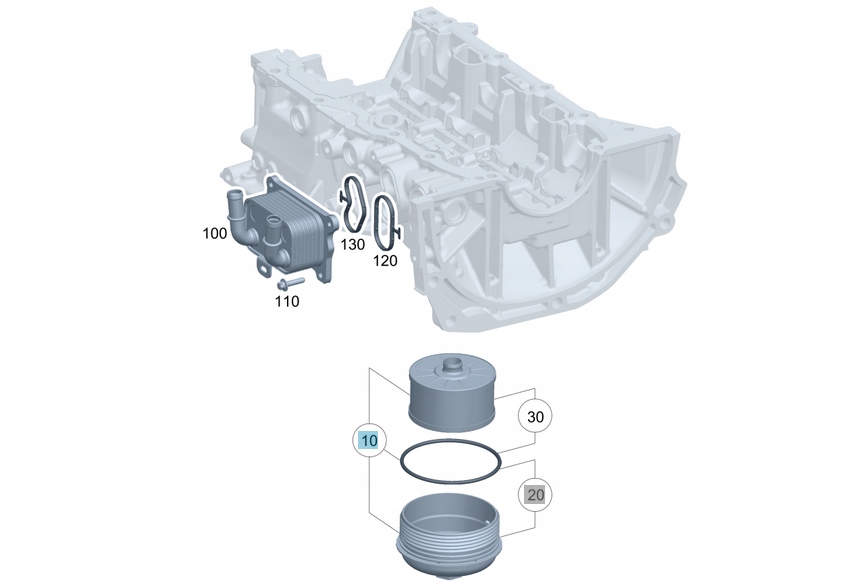 фото №1, Оригінальний номер корпус кришка фільтра оливи mercedes om281