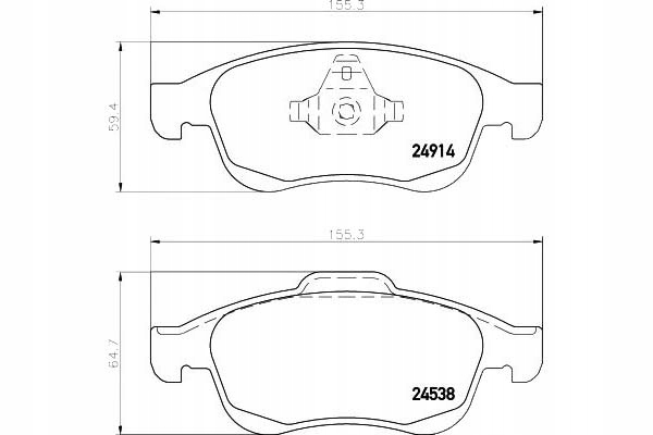 фото №2, Тормозные колодки тормозные renault перед megane 08- duster l