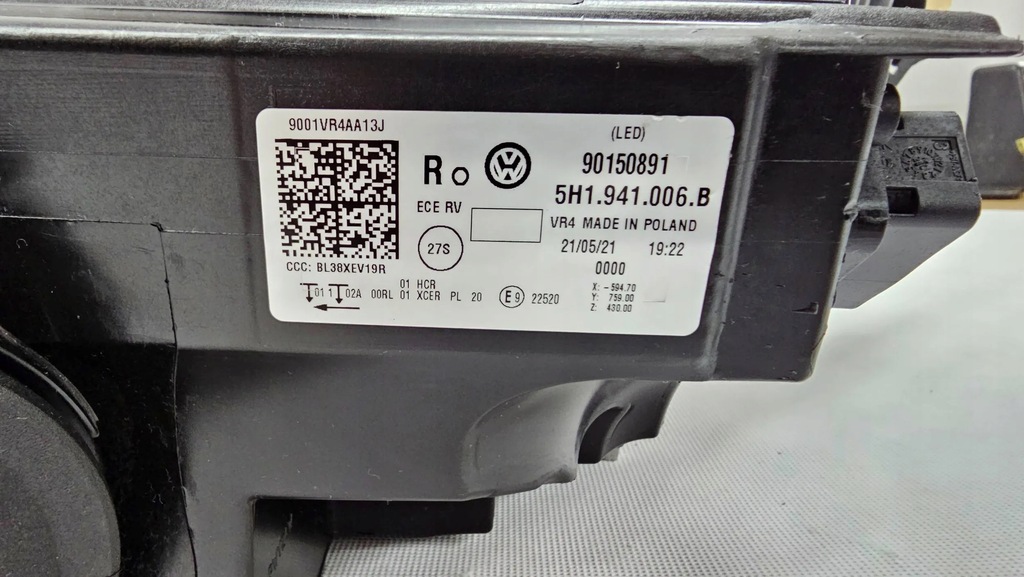 фото №7, Volkswagen vw golf viii лампа перед правая full led