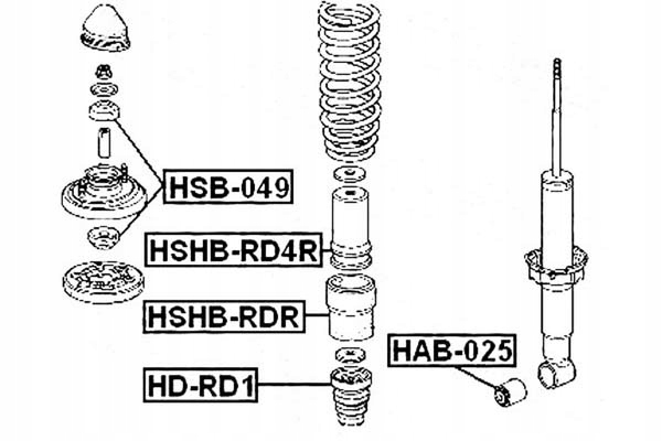 фото №5, Защита заднего амортизатора hshb-rd4r febest