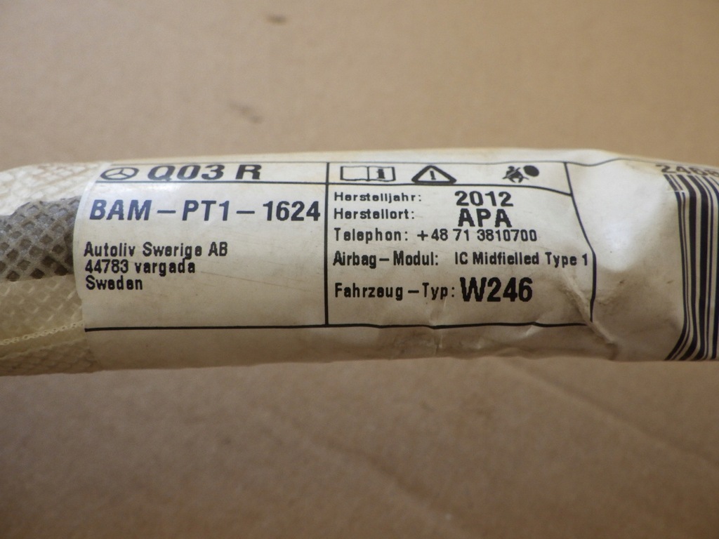 фото №6, B klasa w246 11-18 шторка безпеки права ліва