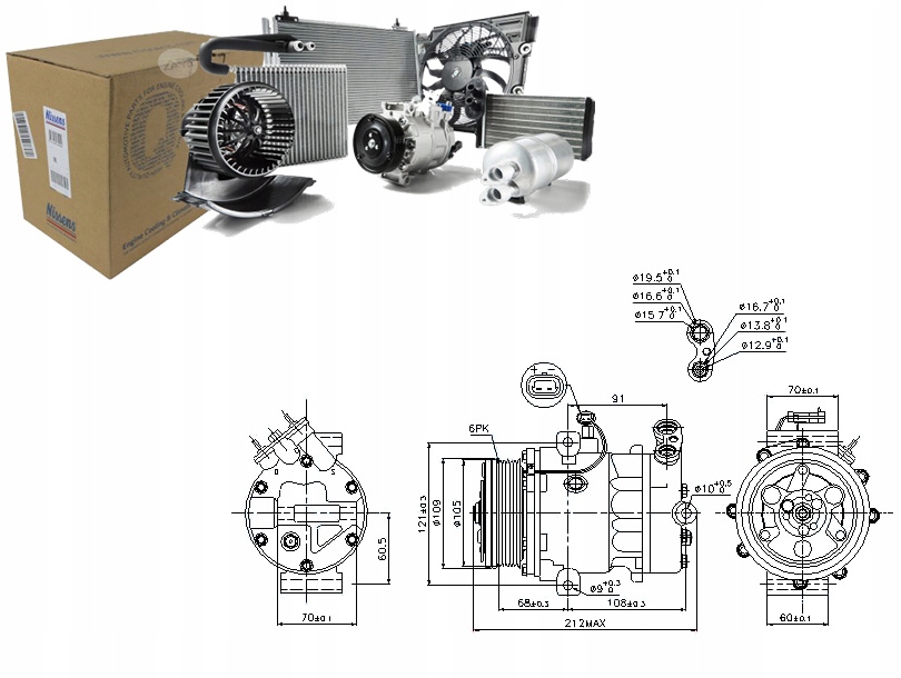 фото №1, Nissens компрессор кондиционера opel astra g astra