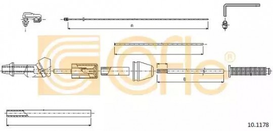 Трос газу cofle 10.1178 Ціна