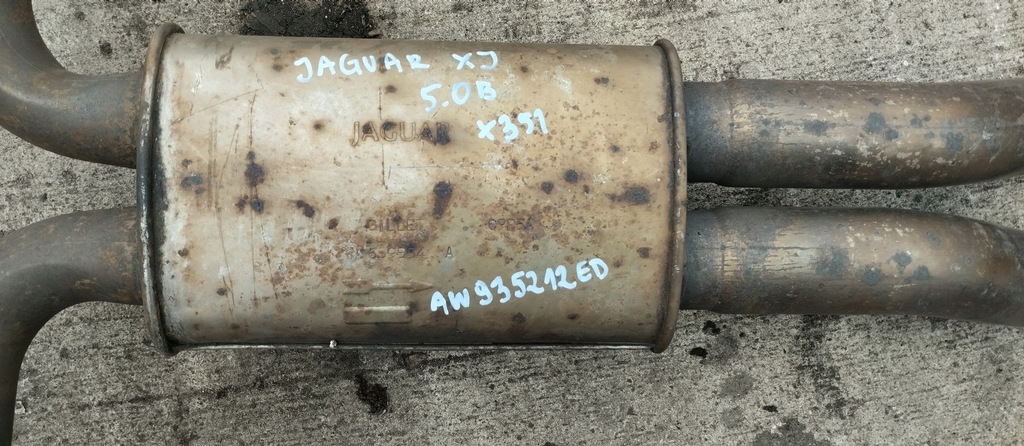 фото №10, Гасник середній вихлоп труба вихлопна jaguar xj x351 5.0 aw935212ed
