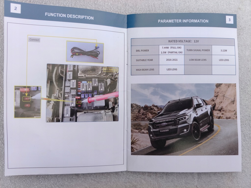 фото №14, Ford ranger v 5 mk5 lift 16- лампа лампы vland full led neon тюнинг