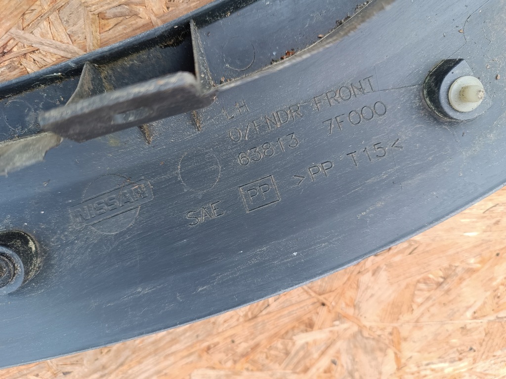 фото №9, Молдинг бампера накладка крила лівий перед 638137f000 nissan terrano ii 2