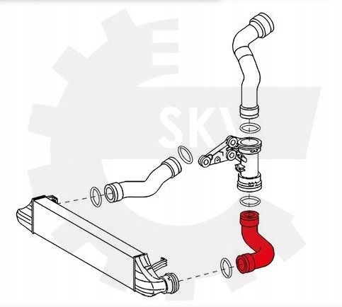 фото №4, Шланг труба інтеркулер mercedes w203 c220cdi
