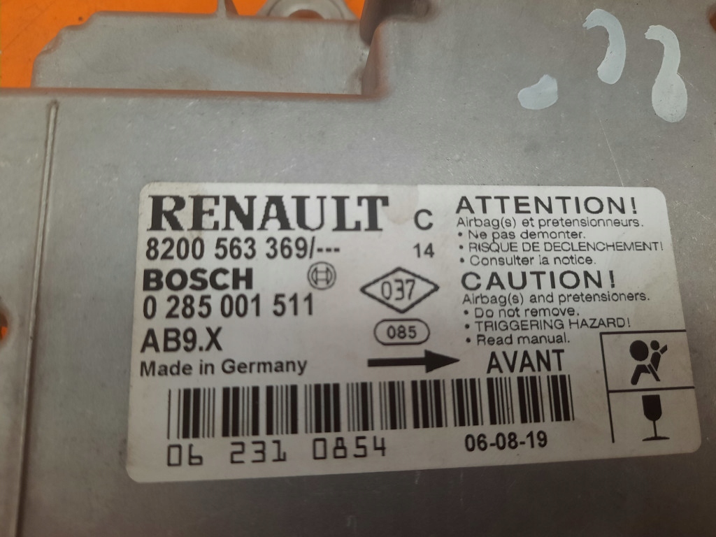 Renault clio 3 1.5dci 05-09 датчик модуль подушка безопасности 8200563369 k9k в Украине