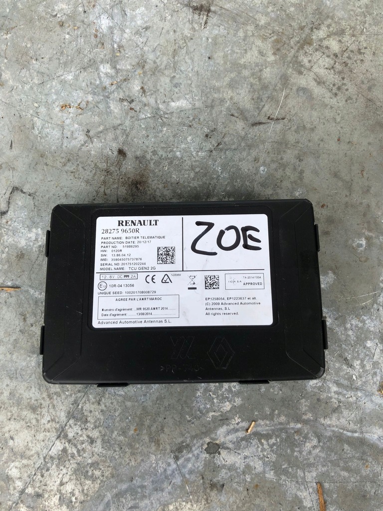 фото №1, Модуль блок керування renault zoe 282759650r