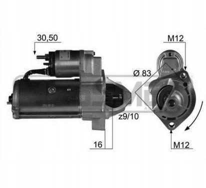 фото №1, Стартер era 220037a
