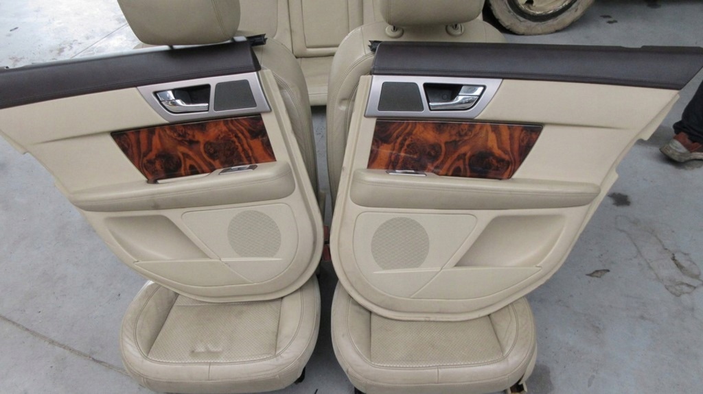 фото №16, Jaguar xf x250 сидіння лівий передній перед заднє сидіння правий бежеві шкіра комплект