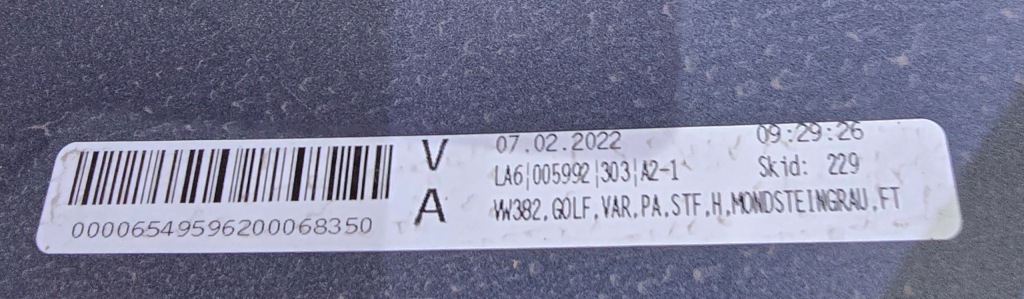 фото №14, Vw golf 8 kombi r-line бампер задняя задний 6pdc la7c