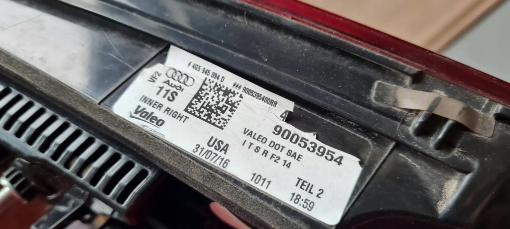 фото №8, S6 c7 4g a6 lift лампа права правий w кришка задня led 4g5945094d usa sedan