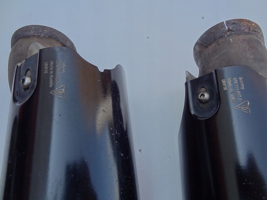 фото №8, Комплект ліва права наконечник наконечники вихлоп porsche panamera 970