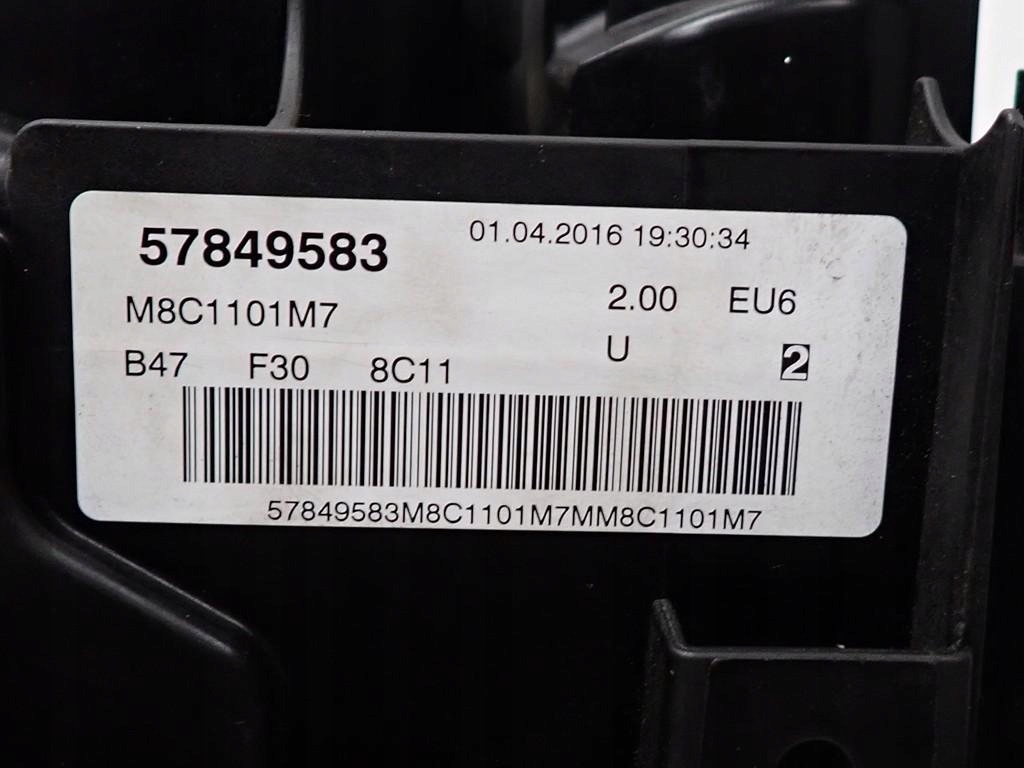 фото №9, Двигатель насос b47d20a 4x4 x-drive bmw f10 f20 f30 f36 2.0xd 150km lci 16r fv