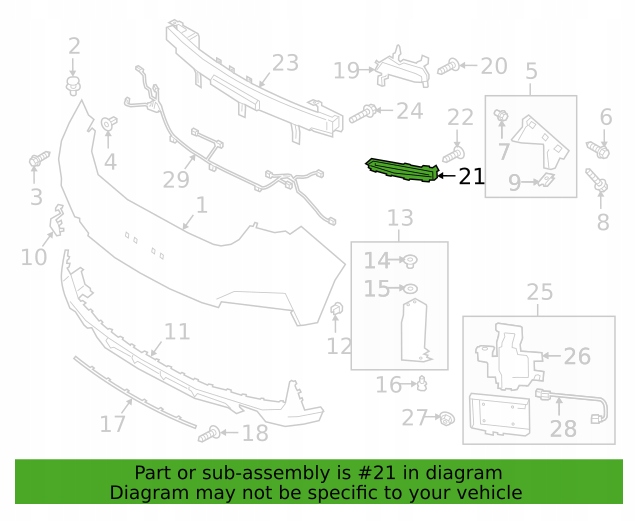 фото №6, Hyundai elantra gt 18- решётка радиатора бампера перед правый