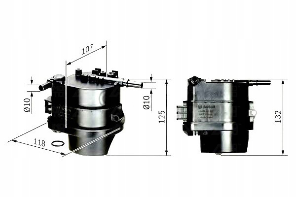 фото №1, Bosch фільтр пального citroen c1 c2 c3 xsara 1,4hdi f