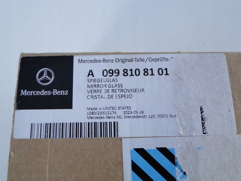 фото №13, Mercedes eqe 295 eqs 297 вкладыш стекло зеркало левая фотохромный мёртвая pola