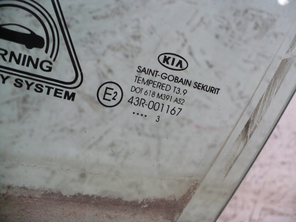 фото №2, Kia pro ceed 2 ii скло двері ліва перед