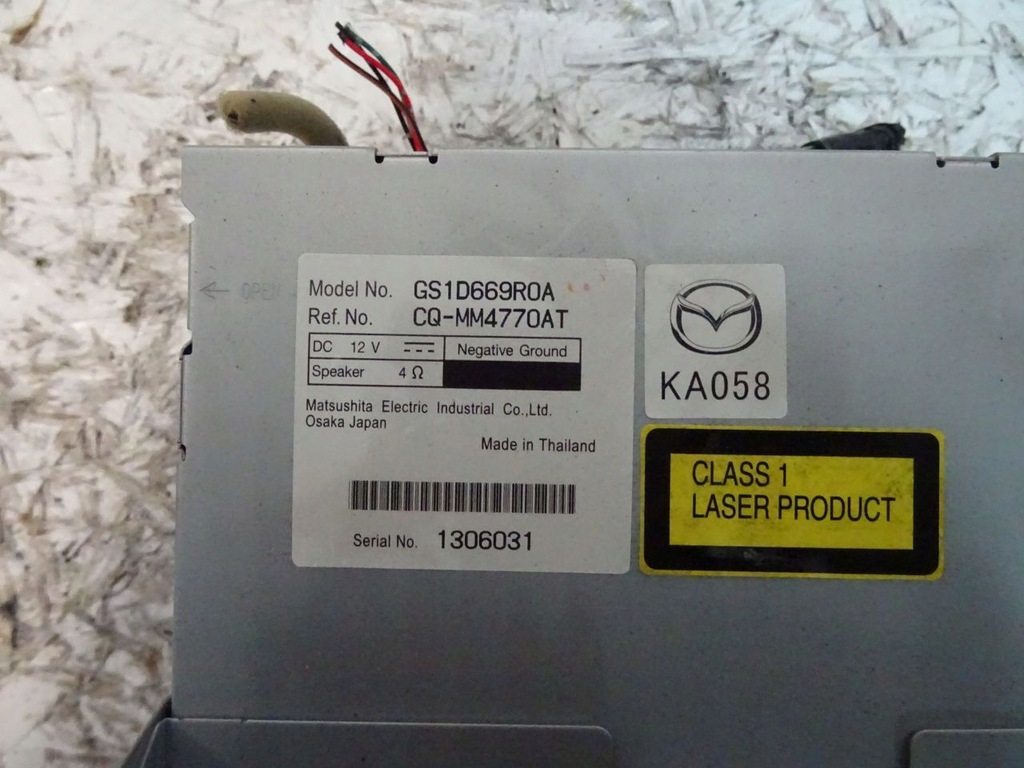 фото №4, Mazda 6 радио gs1d669r0a