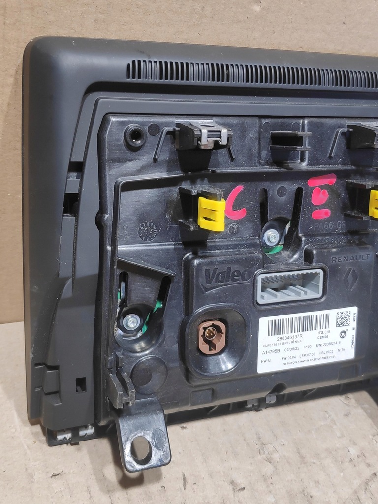 фото №5, Екран дисплей радіо навігації lcd renault clio v 280346137r