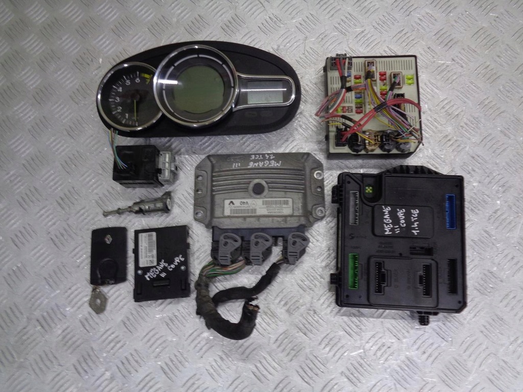 фото №1, Бортовой компьютер набор стартовый иммобилайзер renault megane 3 iii 1.4 tce 08- 237100293r