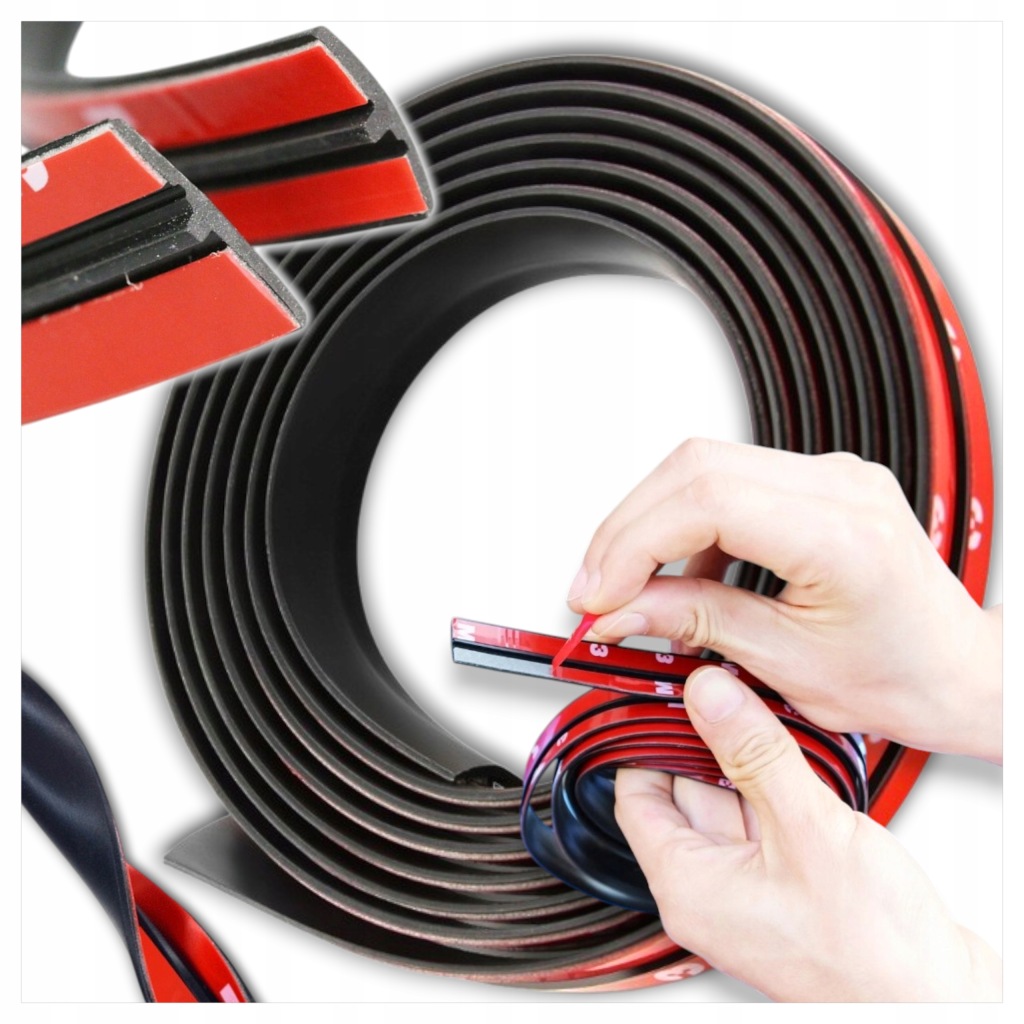 фото №1, Прокладка do скло передньої двері жабо молдинг стрічка samoprzylepna 2m