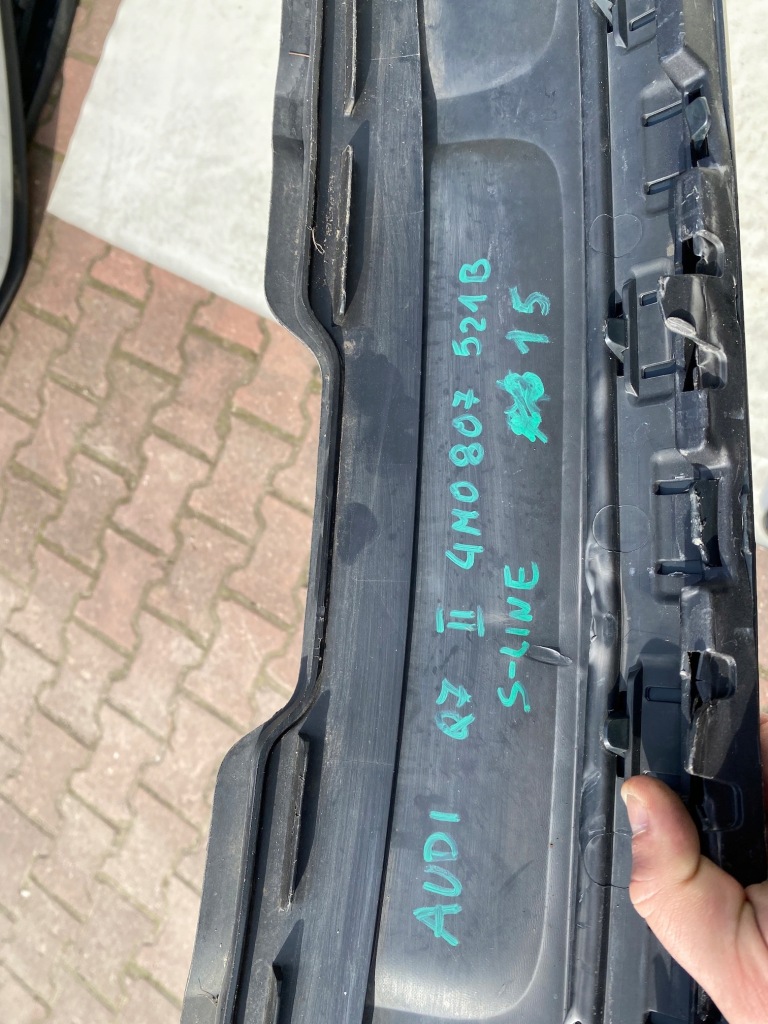 Спойлер бампера задний  audi q7 ii 16- s line Цена