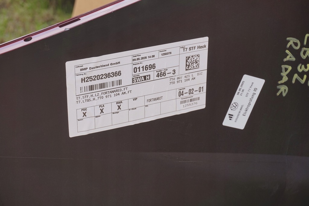 фото №12, Новий org бампер задній 6xpdc радар vw t7 multivan 7t0 lb3z 7t0807421l